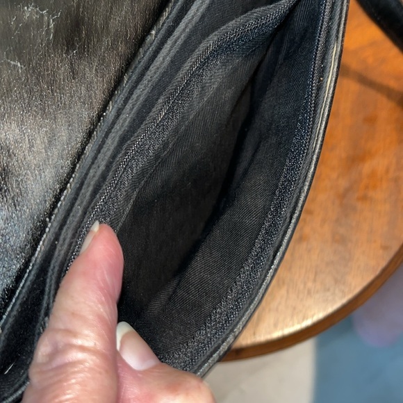 Coletta  Crossbody bag  shoulder bag  Black Genuine leather  With wallet/mirror - Picture 13 of 15